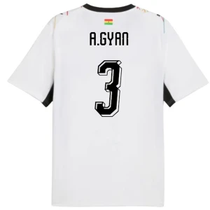 A. Gyan #3 Ghana Fußballtrikot WM 2026 Heimtrikot Herren