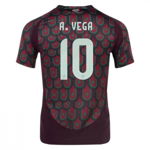A. Vega #10 Mexiko Fußballtrikot Copa America 2024 Heimtrikot Herren