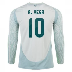 A. Vega #10 Mexiko Fußballtrikots Copa America 2024 Auswärtstrikot Herren Langarm