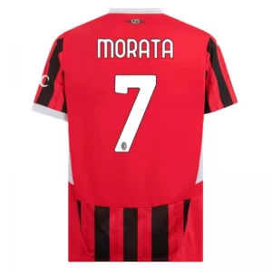 AC Milan Alvaro Morata #7 Fußballtrikot 2024-25 Heimtrikot Herren