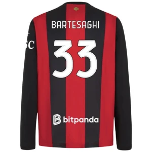 AC Milan Bartesaghi #33 Fußballtrikot 2026-27 Heimtrikot Herren Langarm