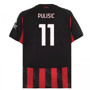 AC Milan Christian Pulisic #11 Fußballtrikot 2025-26 Heimtrikot Herren