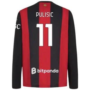 AC Milan Christian Pulisic #11 Fußballtrikot 2026-27 Heimtrikot Herren Langarm