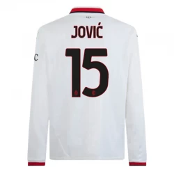AC Milan Fußballtrikot 2024-25 Jovic #15 Auswärtstrikot Herren Langarm