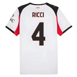 AC Milan Fußballtrikot 2025-26 Ricci #4 Auswärtstrikot Herren