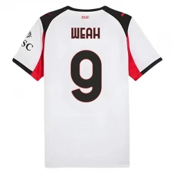 AC Milan Fußballtrikot 2025-26 Weah #9 Auswärtstrikot Herren
