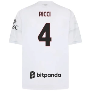 AC Milan Fußballtrikot 2026-27 Ricci #4 Auswärtstrikot Herren