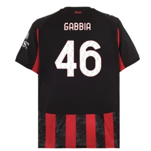 AC Milan Gabbia #46 Fußballtrikot 2025-26 Heimtrikot Herren