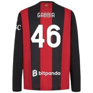 AC Milan Gabbia #46 Fußballtrikot 2026-27 Heimtrikot Herren Langarm