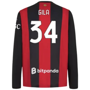 AC Milan Gila #34 Fußballtrikot 2026-27 Heimtrikot Herren Langarm