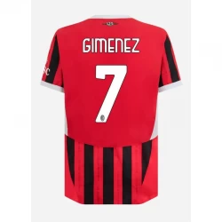 AC Milan Gimenez #7 Fußballtrikot 2024-25 Heimtrikot Herren