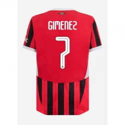 AC Milan Gimenez #7 Fußballtrikot 2024-25 UCL Heimtrikot Herren