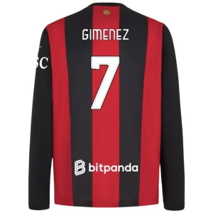 AC Milan Gimenez #7 Fußballtrikot 2026-27 Heimtrikot Herren Langarm