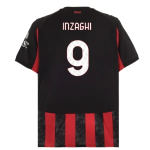 AC Milan Inzaghi #9 Fußballtrikot 2025-26 Heimtrikot Herren