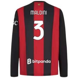 AC Milan Maldini #3 Fußballtrikot 2026-27 Heimtrikot Herren Langarm
