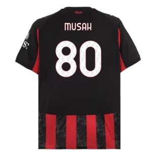 AC Milan Musah #80 Fußballtrikot 2025-26 Heimtrikot Herren
