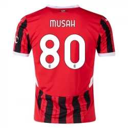 AC Milan Musah #80 Fußballtrikots 2024-25 Heimtrikot Herren