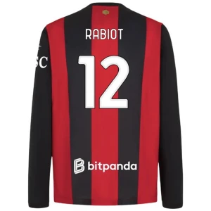 AC Milan Rabiot #12 Fußballtrikot 2026-27 Heimtrikot Herren Langarm