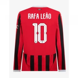AC Milan Rafa Leao #10 Fußballtrikot 2024-25 UCL Heimtrikot Herren Langarm