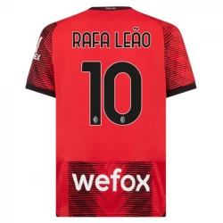 AC Milan Rafa Leao #10 Fußballtrikots 2023-24 Heimtrikot Herren