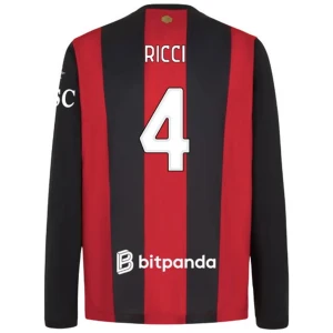 AC Milan Ricci #4 Fußballtrikot 2026-27 Heimtrikot Herren Langarm