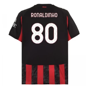 AC Milan Ronaldinho Gaúcho #80 Fußballtrikot 2025-26 Heimtrikot Herren