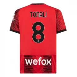 AC Milan Sandro Tonali #8 Fußballtrikots 2023-24 Heimtrikot Herren