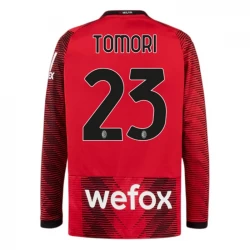AC Milan Tomori #23 Fußballtrikots 2023-24 Heimtrikot Herren Langarm