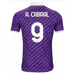 ACF Fiorentina A. Cabral #9 Fußballtrikots 2023-24 Heimtrikot Herren