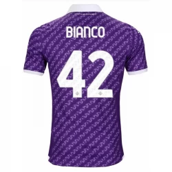 ACF Fiorentina Bianco #42 Fußballtrikots 2023-24 Heimtrikot Herren