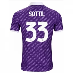ACF Fiorentina Sottil #33 Fußballtrikots 2023-24 Heimtrikot Herren