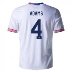 Adams #4 USA Fußballtrikots Copa America 2024 Heimtrikot Herren
