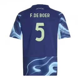 AFC Ajax Amsterdam Fußballtrikot 2025-26 F. De Boer #5 Auswärtstrikot Herren