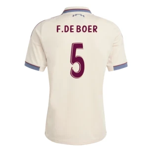 AFC Ajax Amsterdam Fußballtrikot F. De Boer #5 2025-26 Ausweichtrikot Herren