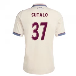 AFC Ajax Amsterdam Fußballtrikot Sutalo #37 2025-26 Ausweichtrikot Herren