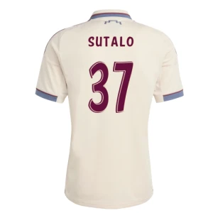 AFC Ajax Amsterdam Fußballtrikot Sutalo #37 2025-26 Ausweichtrikot Herren