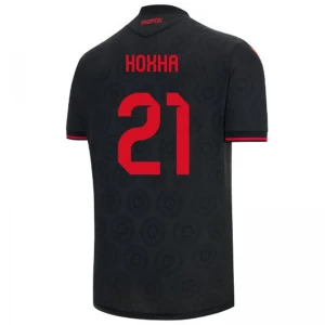Albanien Fußballtrikot Hoxha #21 2026 Ausweichtrikot Herren