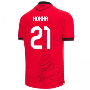 Albanien Hoxha #21 Fußballtrikot 2026 Heimtrikot Herren