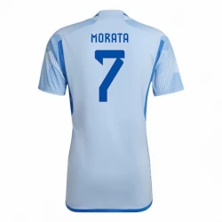 Alvaro Morata #7 Spanien Fußballtrikots WM 2022 Auswärtstrikot Herren