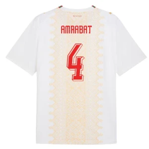 Amrabat #4 Marokko Fußballtrikot WM 2026 Auswärtstrikot Herren