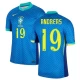 Andreas #19 Brasilien Fußballtrikots Copa America 2024 Auswärtstrikot Herren