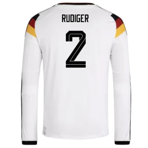 Antonio Rudiger #2 Deutschland Fußballtrikot WM 2026 Heimtrikot Herren Langarm