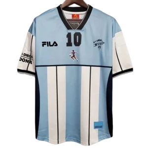 Argentinien Diego Maradona #10 Retro Trikot 2001 Heim Herren