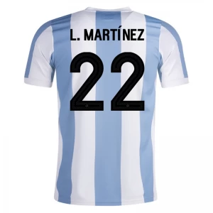 Argentinien L. Martinez #22 Fußballtrikot 2024 50th Anniversary Heimtrikot Herren