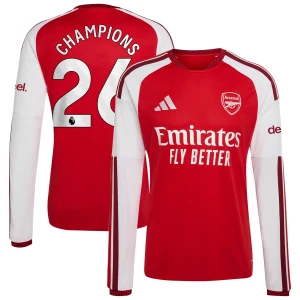 Arsenal FC Champions #26 Fußballtrikot 2026-27 Heimtrikot Herren Langarm