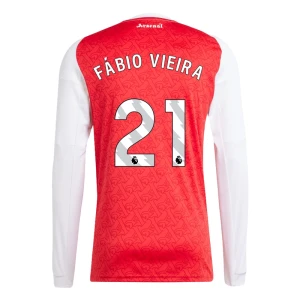 Arsenal FC Fabio Vieira #21 Fußballtrikot 2025-26 Heimtrikot Herren Langarm