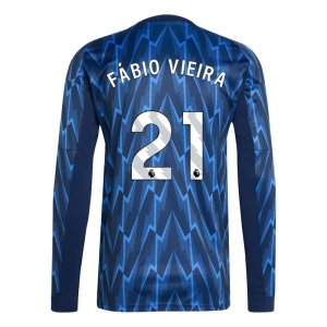 Arsenal FC Fußballtrikot 2025-26 Fabio Vieira #21 Auswärtstrikot Herren Langarm