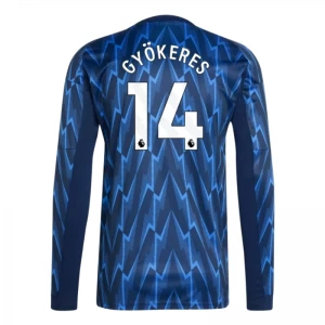 Arsenal FC Fußballtrikot 2025-26 Gyokeres #14 Auswärtstrikot Herren Langarm