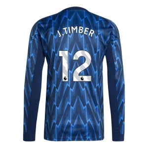 Arsenal FC Fußballtrikot 2025-26 J. Timber #12 Auswärtstrikot Herren Langarm