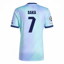 Arsenal FC Fußballtrikot Bukayo Saka #7 2024-25 UCL Ausweichtrikot Herren